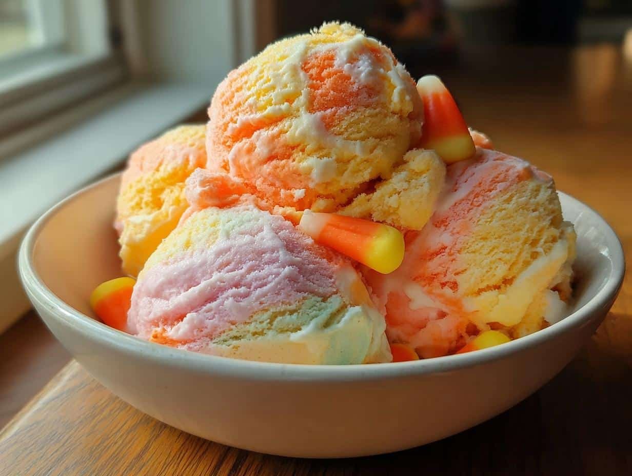 Halloween Candy Corn Ice: 1 Easy Trick - Halloween Candy Corn Ice - additional detail