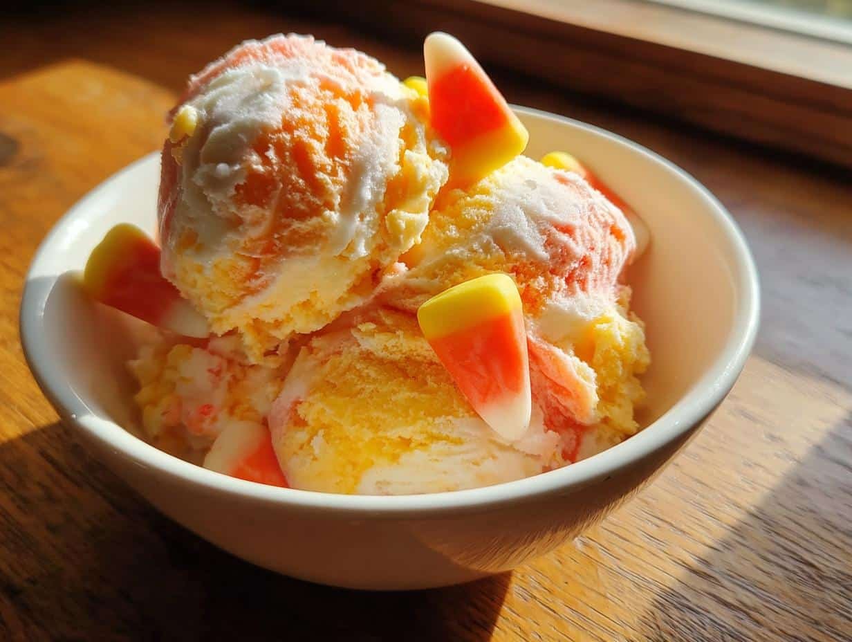 Halloween Candy Corn Ice