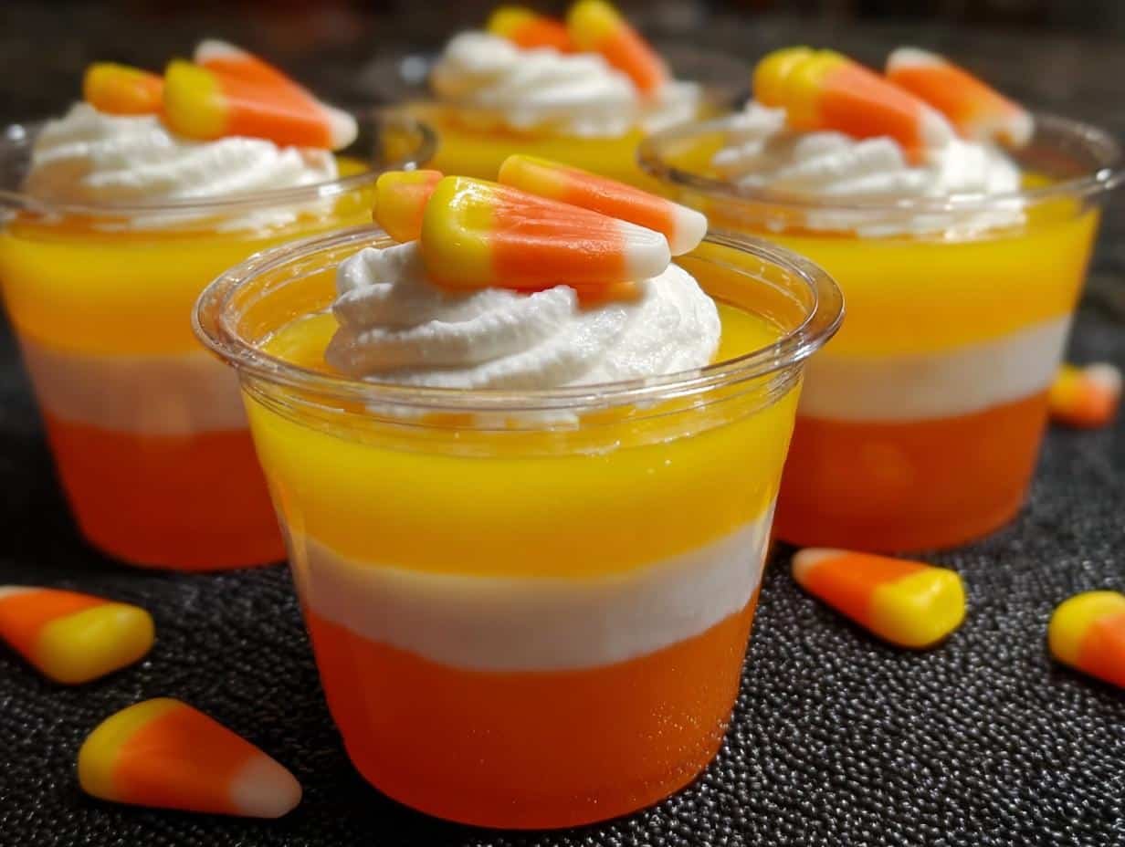 Halloween Candy Corn Jello: 3 Easy Steps - Halloween Candy Corn Jello - additional detail
