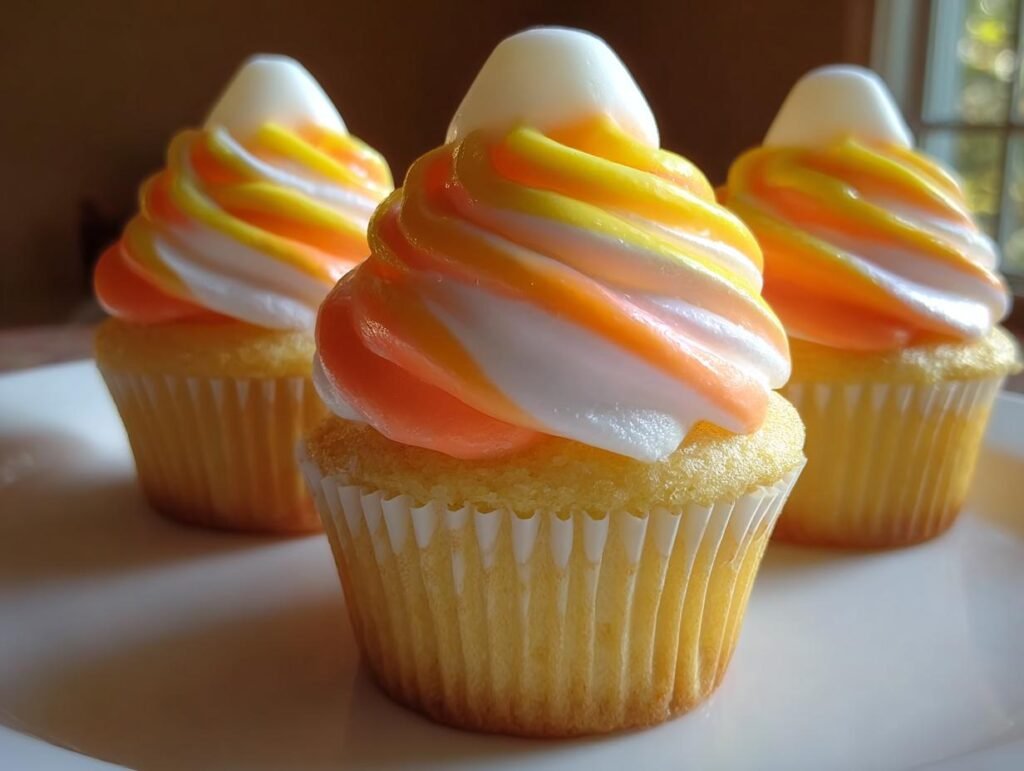 Candy Corn Hat Cupcakes