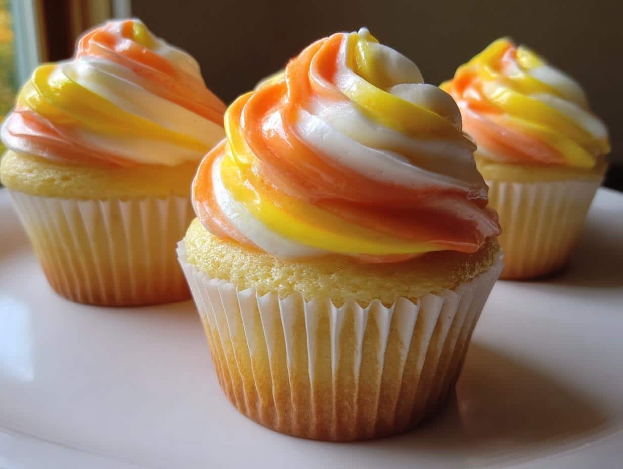 Candy Corn Hat Cupcakes: 1 Amazing Recipe - Candy Corn Hat Cupcakes - additional detail