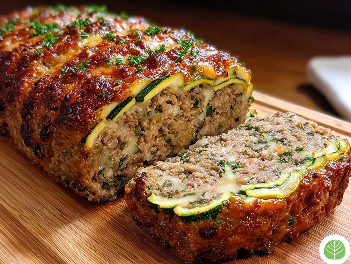 Amazing Cheddar Parmesan Zucchini Meatloaf 1 - Cheddar Parmesan Zucchini Meatloaf - additional detail