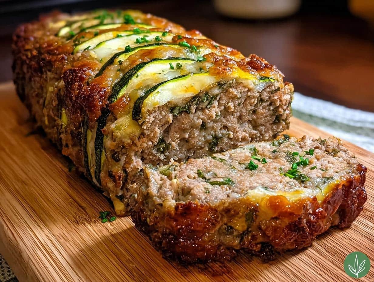 Amazing Cheddar Parmesan Zucchini Meatloaf 1 - Cheddar Parmesan Zucchini Meatloaf - additional detail