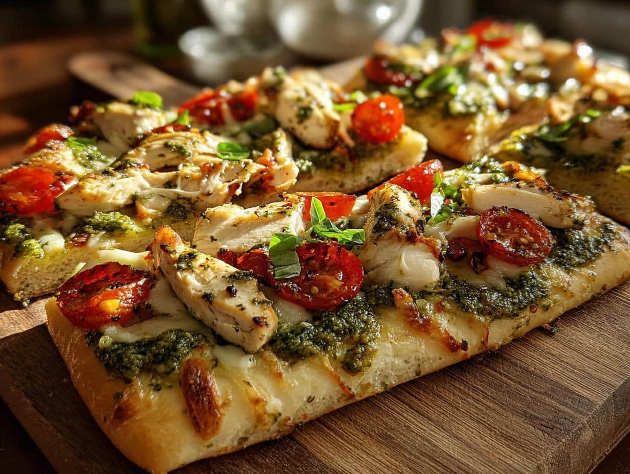 Chicken Pesto Flatbread