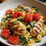 Chicken Spinach Tomato Orzo