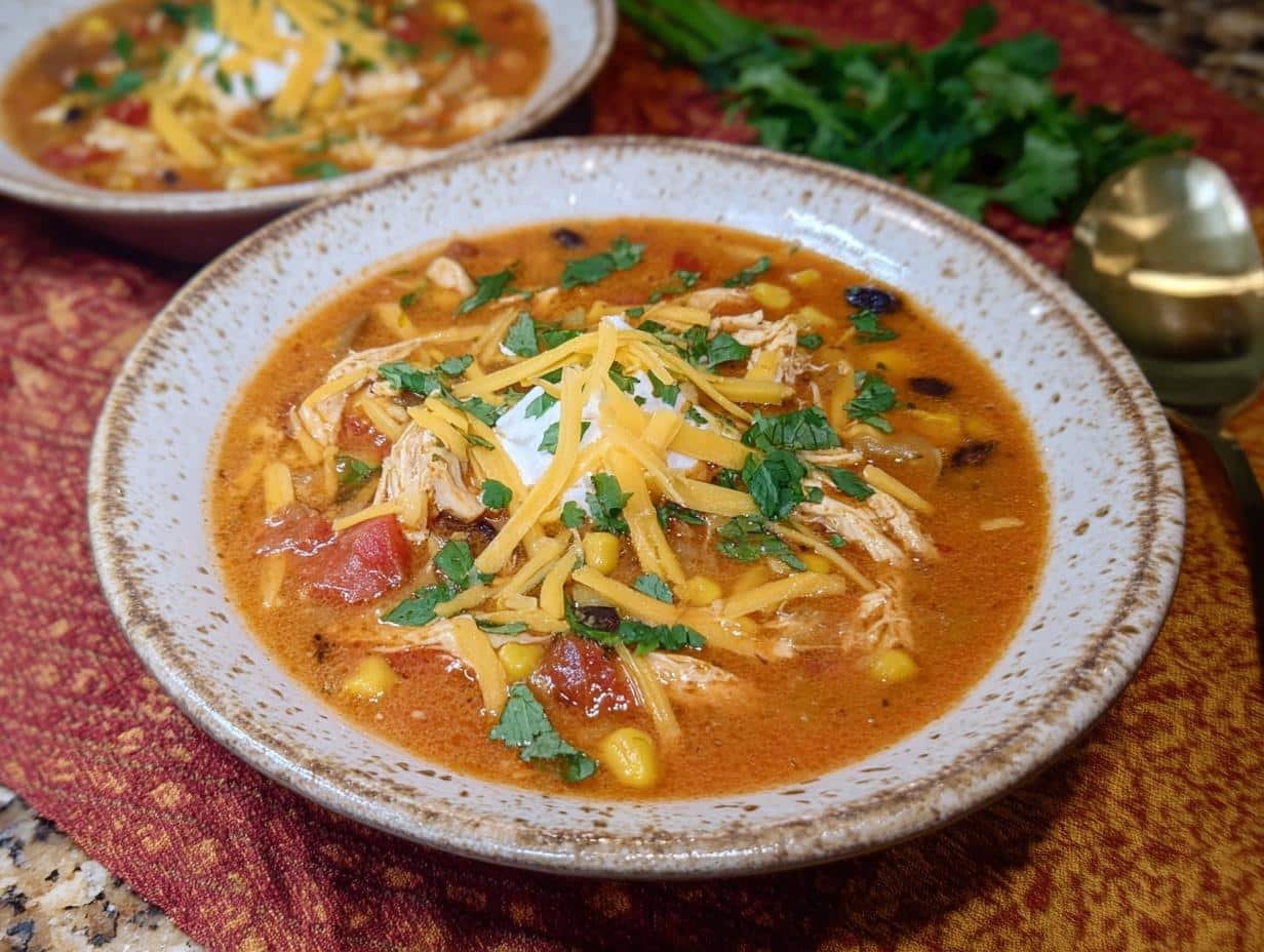 Chicken Taco Soup Delight: 1 Hour Flavor - Chicken Taco Soup - additional detail