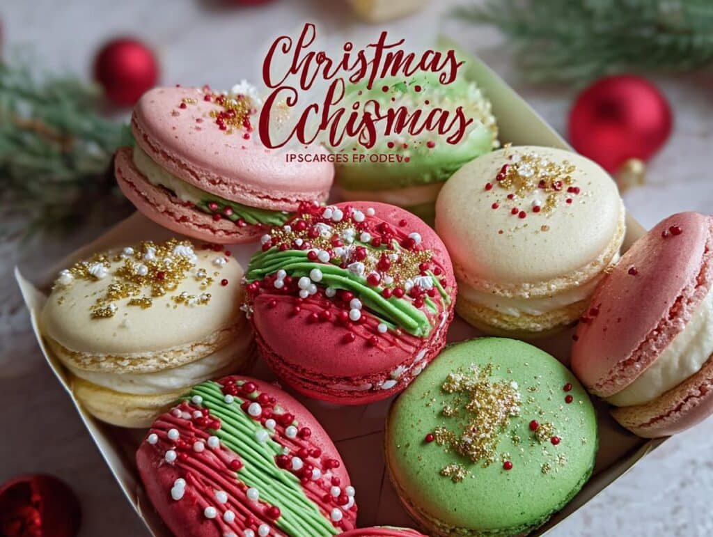 Christmas Macarons