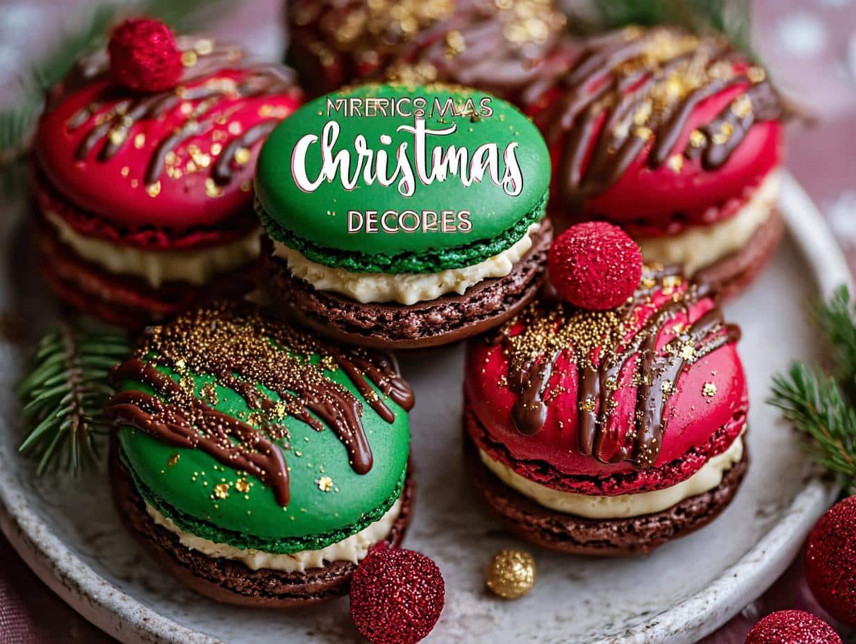 Christmas Macarons: 12 Amazingly Festive Bites - Christmas Macarons - additional detail