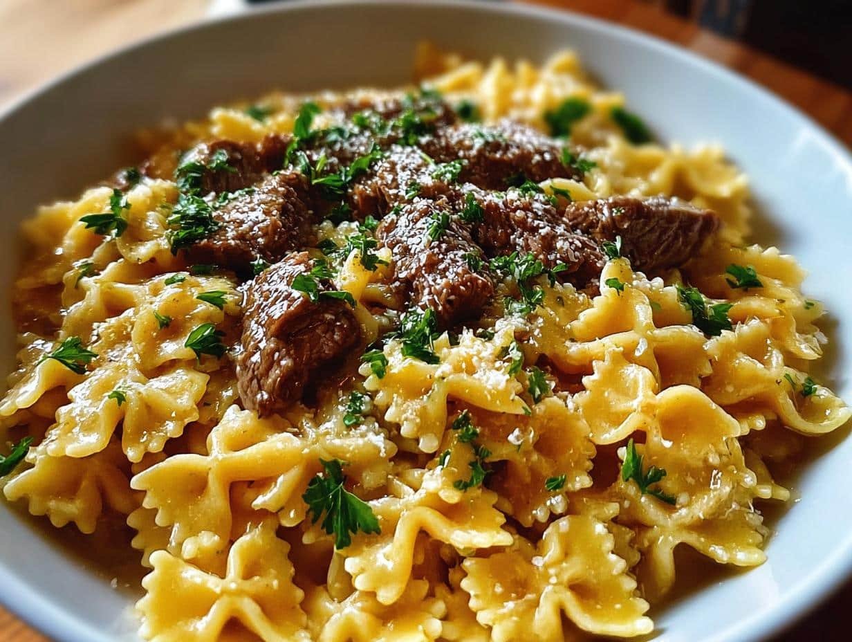 Killer Creamy Parmesan Garlic Beef in 30 Mins - Creamy Parmesan Garlic Beef - main visual representation