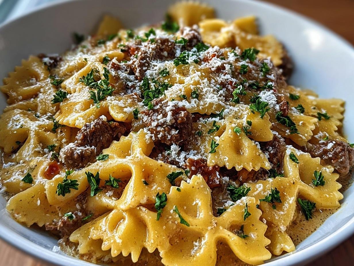 Creamy Parmesan Garlic Beef