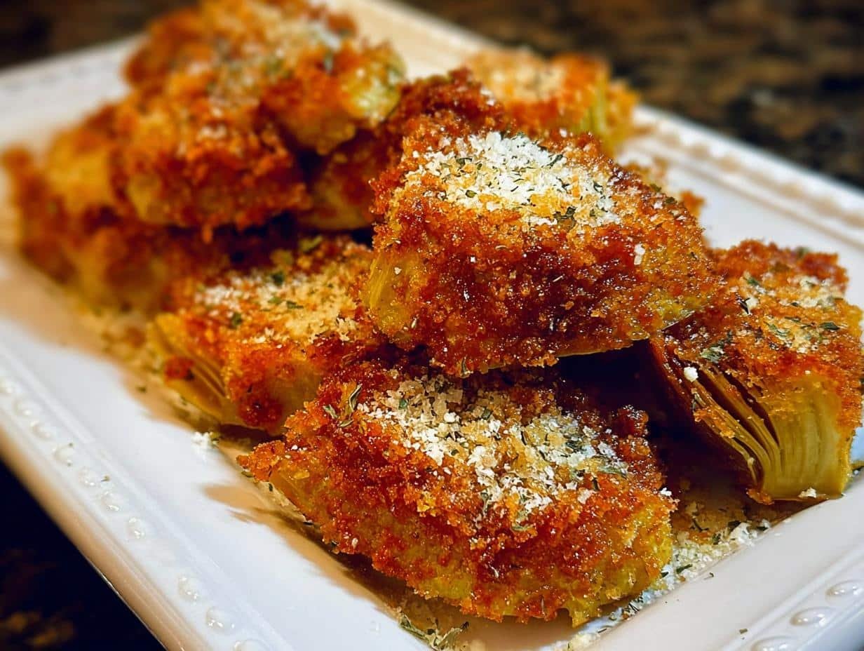 Crispy Parmesan Artichoke Hearts: 10-Minute Magic 3 Crispy Parmesan Artichoke Hearts: 10-Minute Magic - Crispy Parmesan Artichoke Hearts - additional detail