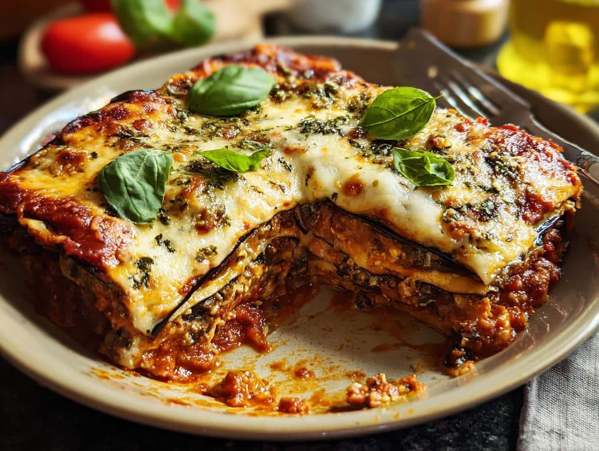 Amazing Eggplant Lasagna Recipe You'll Love - Eggplant Lasagna - additional detail