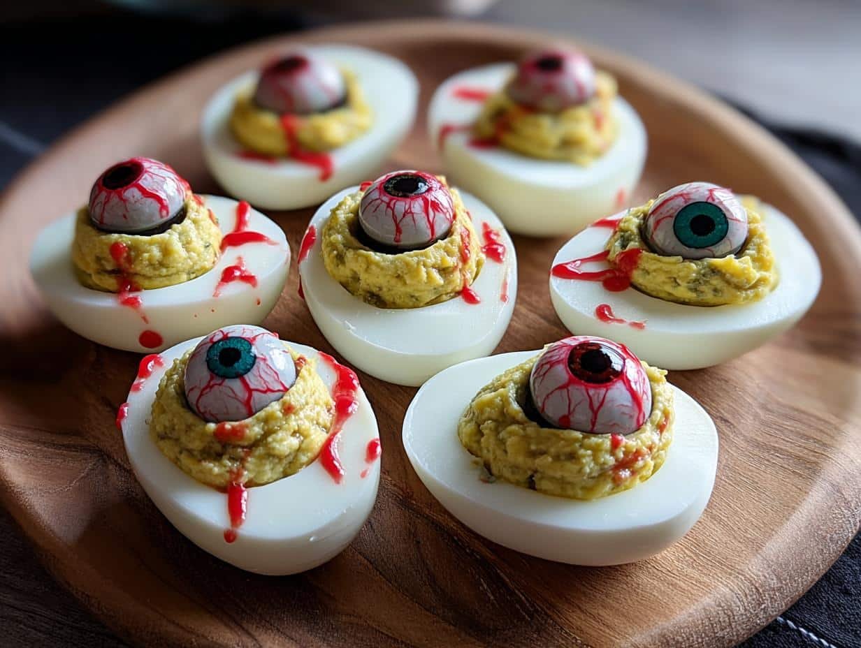 Eyeball Deviled Eggs