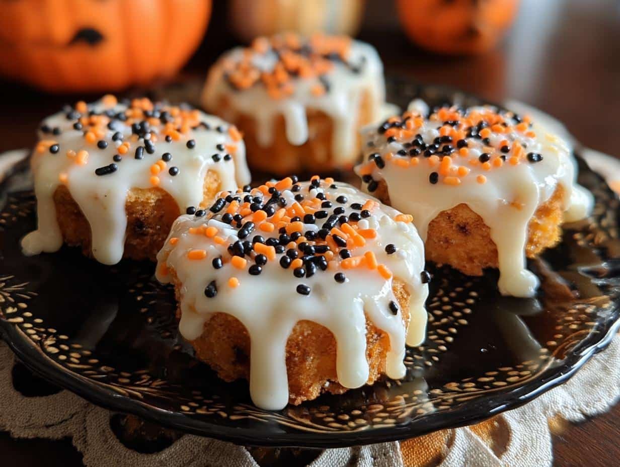 Funfetti Halloween Mini Cakes: 20% Easier - Funfetti Halloween Mini Cakes - additional detail