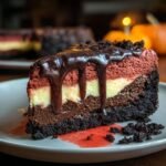 Halloween Black Velvet Cheesecake