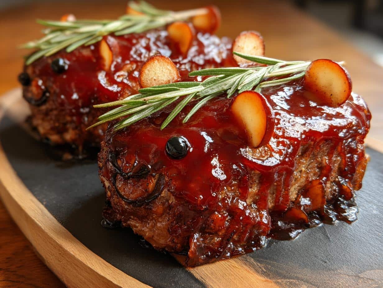 Spooky Halloween Ground Beef Rat Meatloaves Recipe - Halloween Ground Beef - main visual representation