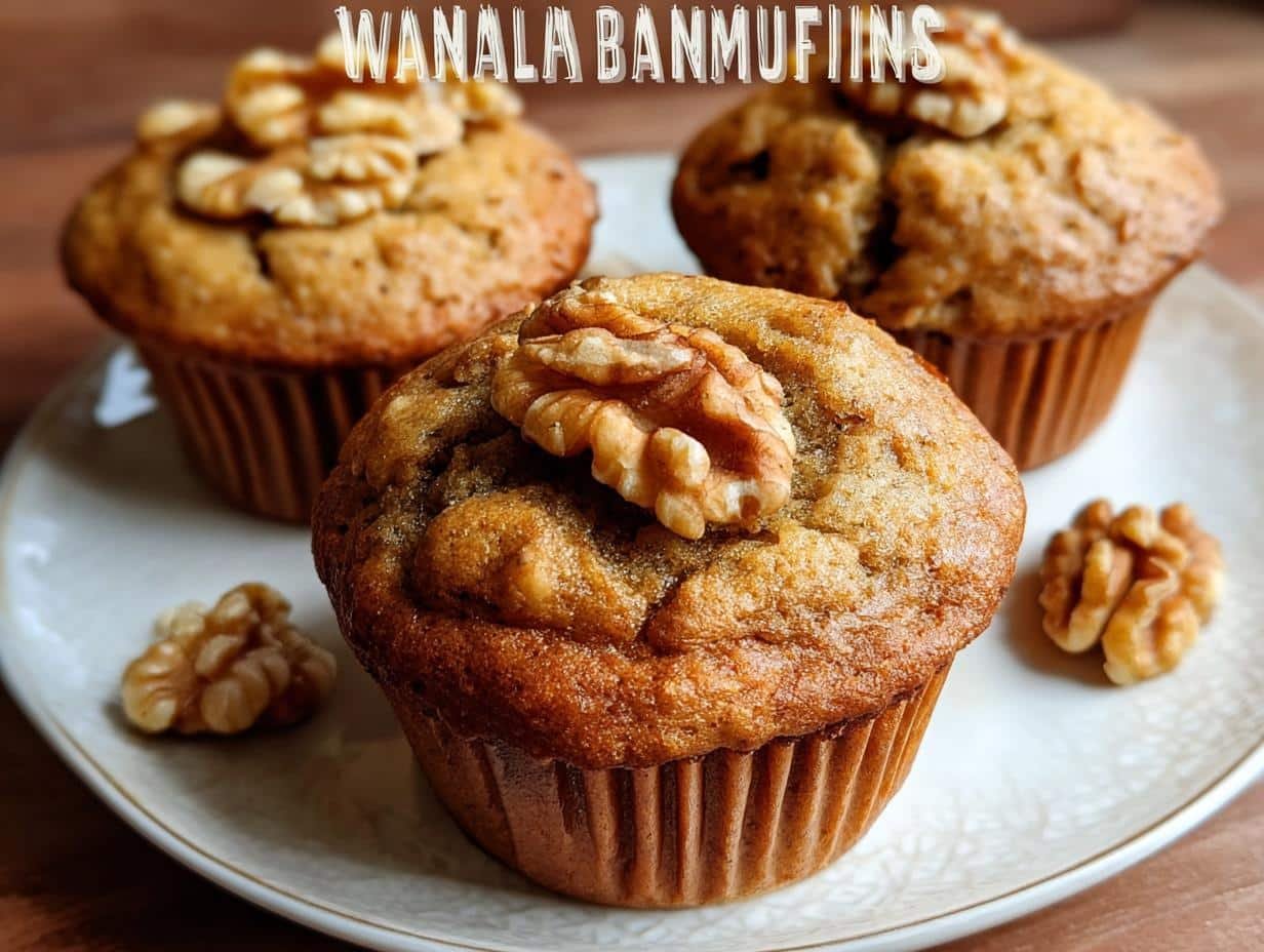 Amazing Healthy Banana Walnut Muffins 15 min - Healthy Banana Walnut Muffins - additional detail