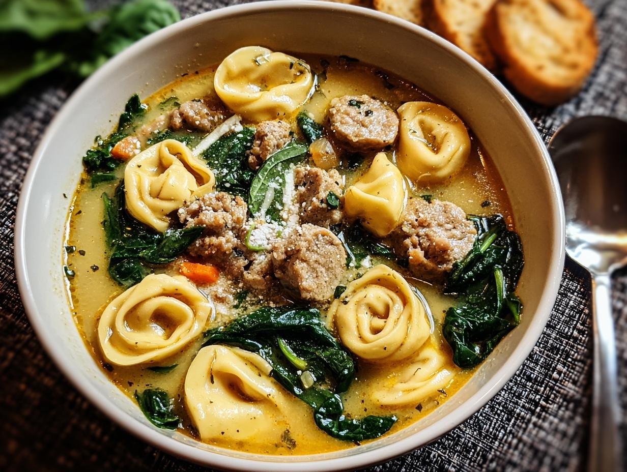 Italian Sausage Tortellini Soup: 1 Amazing Pot - Italian Sausage Tortellini Soup - main visual representation