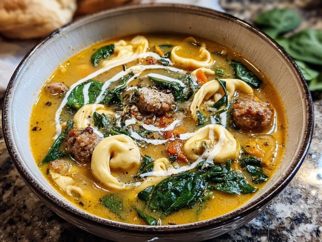 Italian Sausage Tortellini Soup