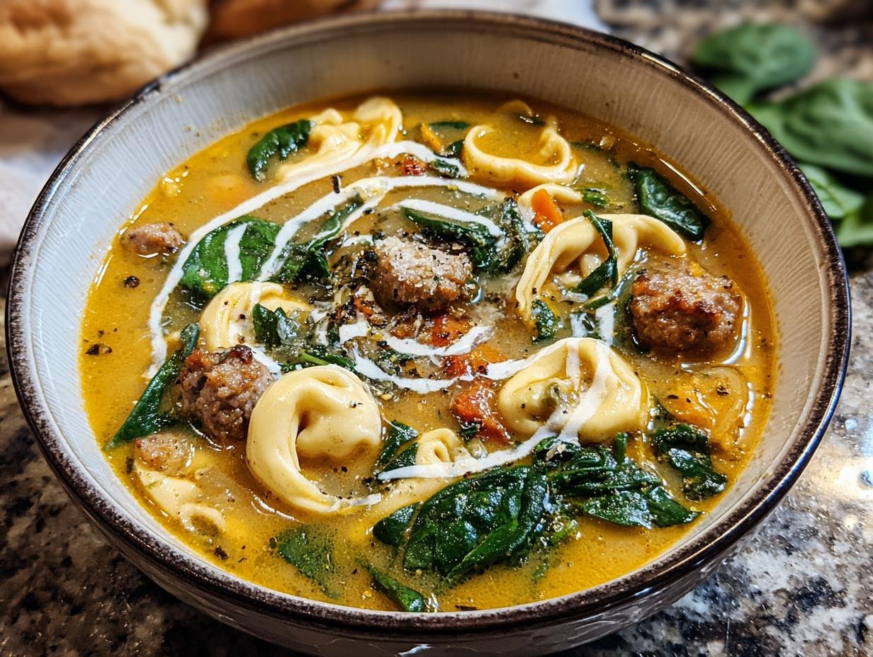 Italian Sausage Tortellini Soup