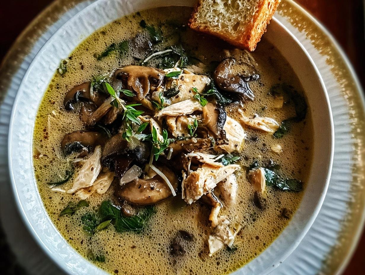 Amazing Rotisserie Chicken Mushroom Soup! 3 Amazing Rotisserie Chicken Mushroom Soup! - Rotisserie Chicken Mushroom Soup - additional detail