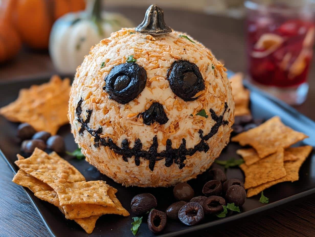 Perfect Skellington Cheese Ball Recipe - Skellington Cheese Ball - additional detail