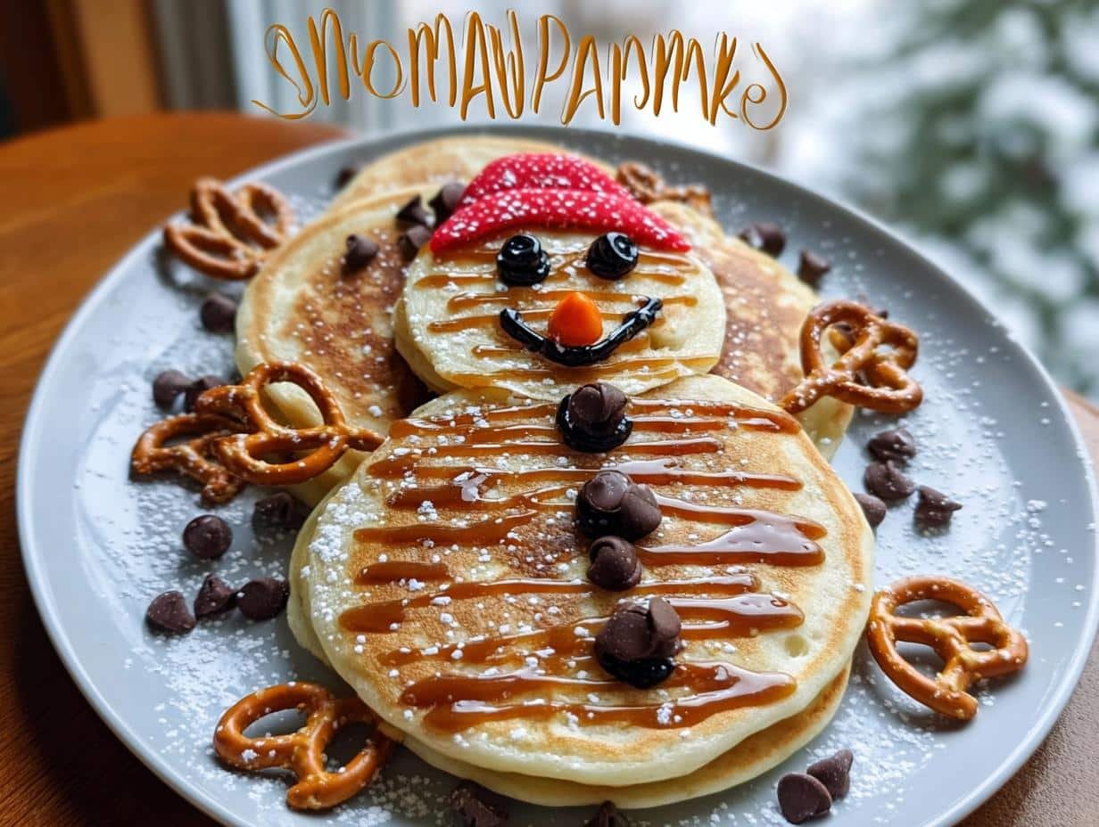 Snowman Pancakes
