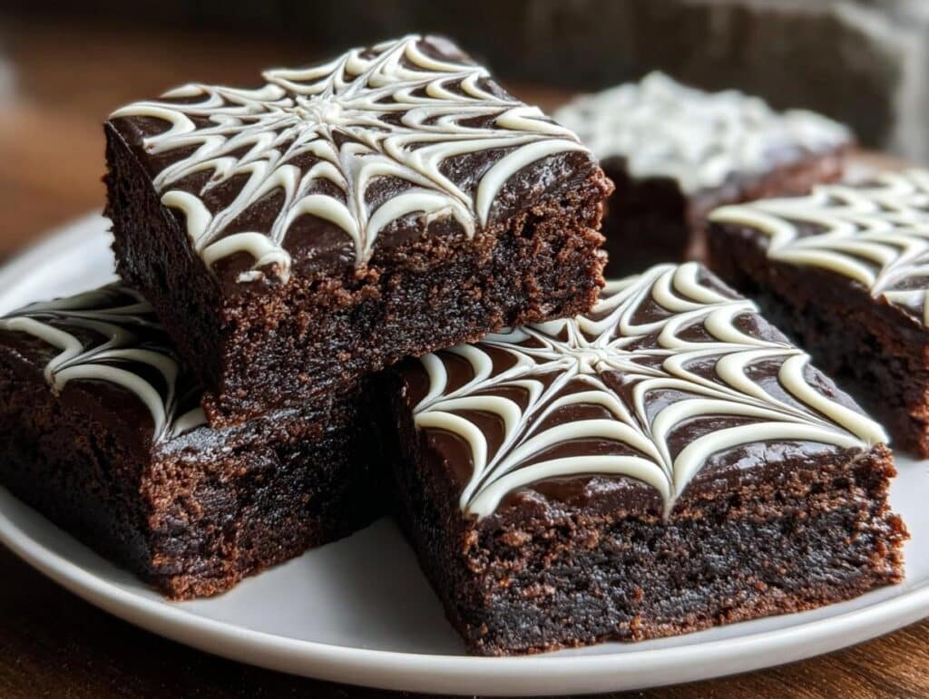 Spiderweb Brownies