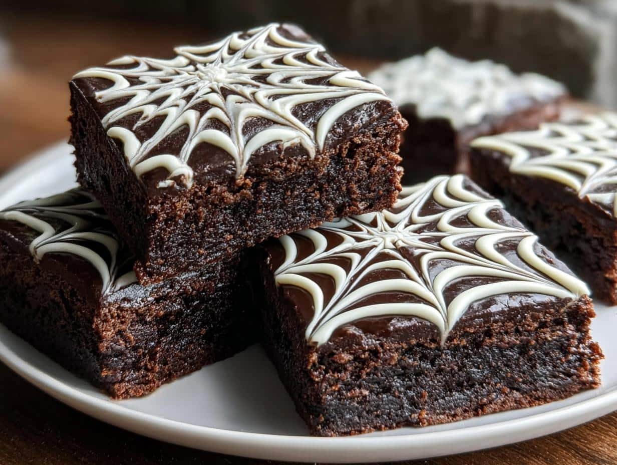 Spiderweb Brownies