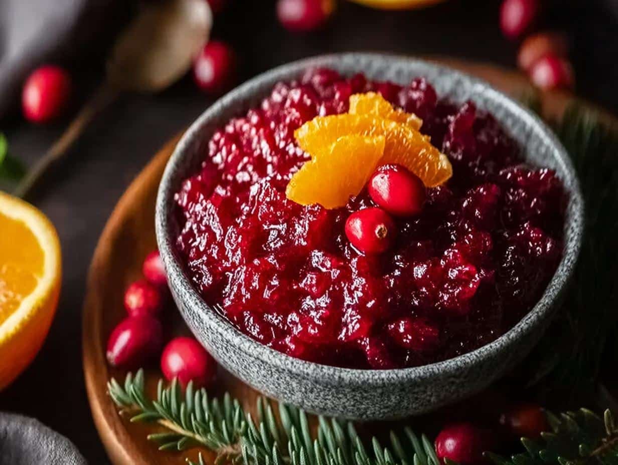 Vintage Fresh Cranberry Orange: Delightful 10-Min Relish - Vintage Fresh Cranberry Orange - additional detail