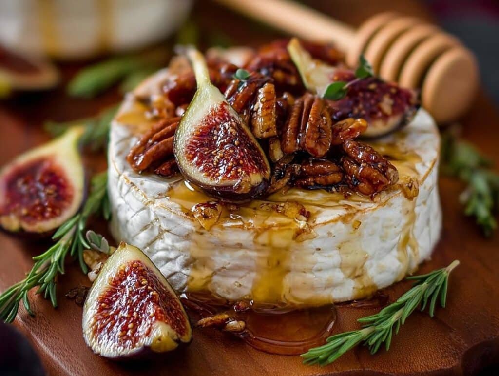 Warm Baked Brie Topped