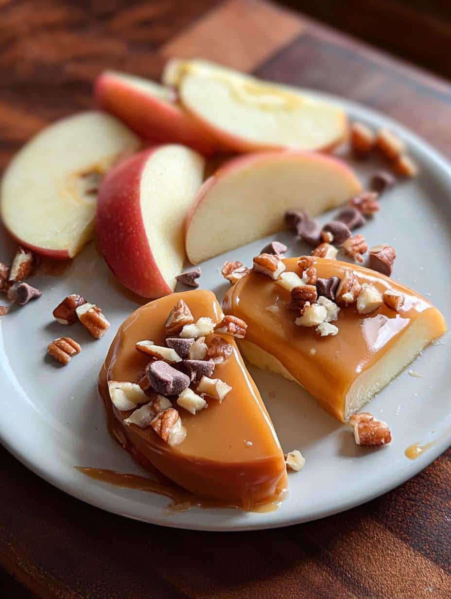 Caramel Apple Slices: Amazing Fall Treat - Caramel Apple Slices - additional detail