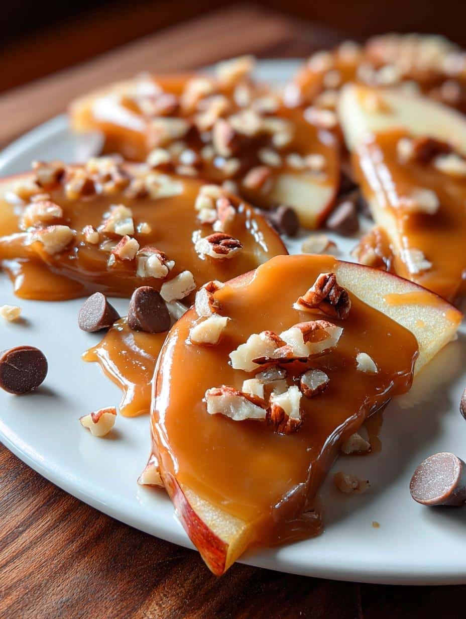 Caramel Apple Slices