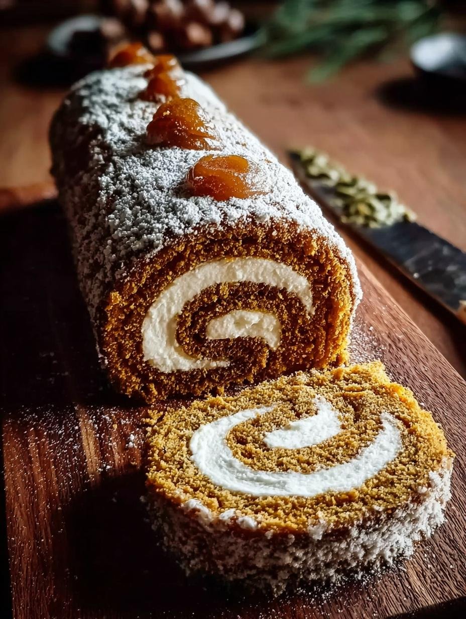 Caramel Pumpkin Cake Roll: Amazingly Easy Fall Treat - Caramel Pumpkin Cake Roll - main visual representation