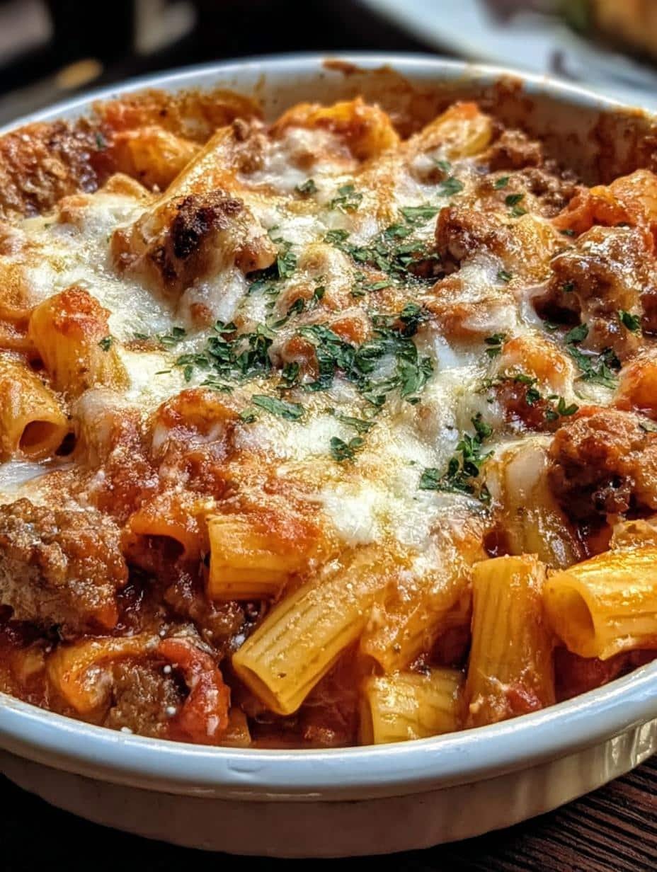 Cheesy Italian Sausage Rigatoni: 1 Irresistible Comfort Dish - Cheesy Italian Sausage Rigatoni - additional detail
