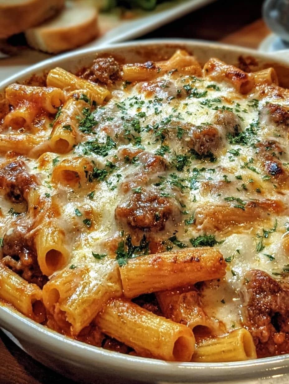 Cheesy Italian Sausage Rigatoni: 1 Irresistible Comfort Dish - Cheesy Italian Sausage Rigatoni - additional detail