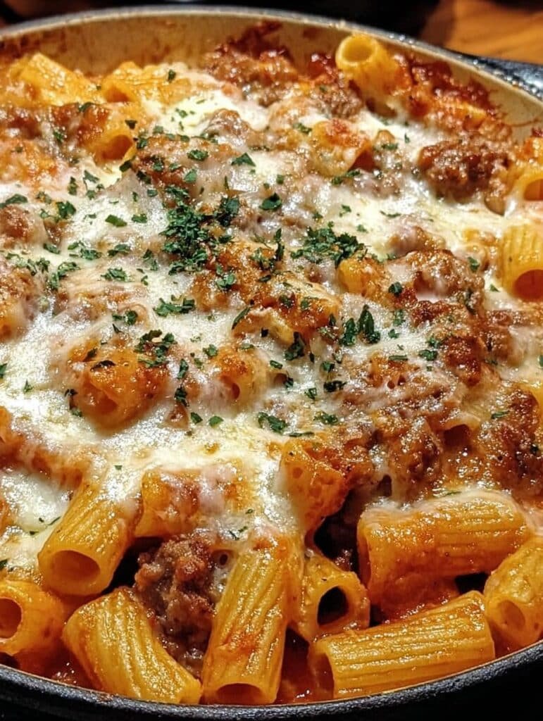 Cheesy Italian Sausage Rigatoni