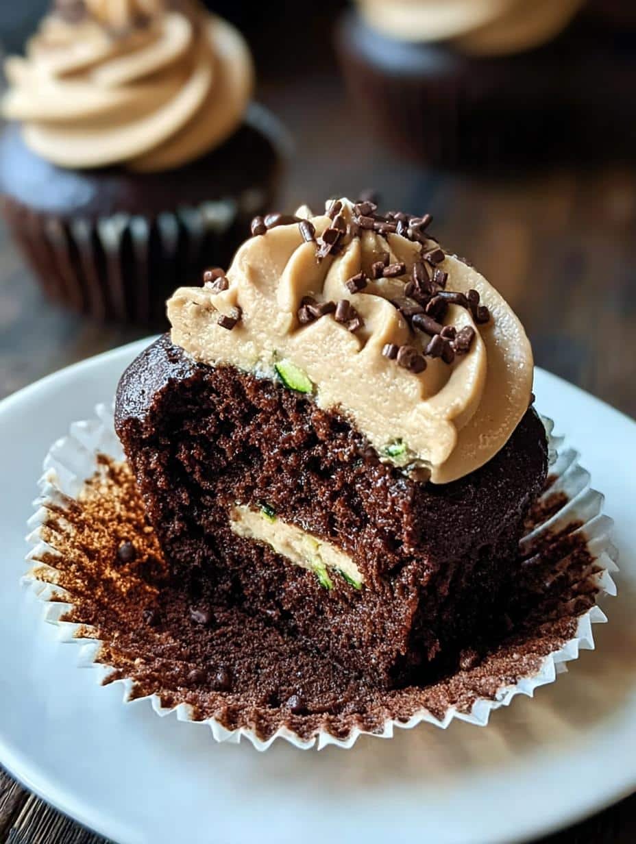 Chocolate Zucchini Cupcakes: Guilt-Free Decadence - Chocolate Zucchini Cupcakes - additional detail