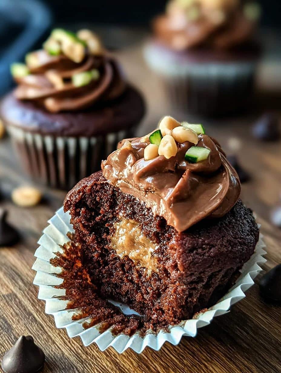 Chocolate Zucchini Cupcakes
