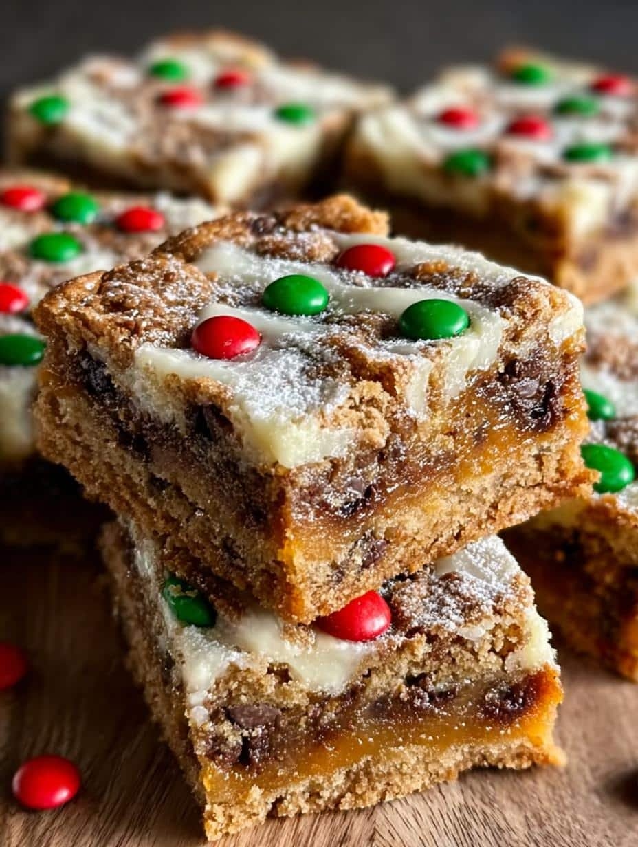 Merry Christmas Cookie Bars: 10 Min Prep - Christmas Cookie Bars - additional detail