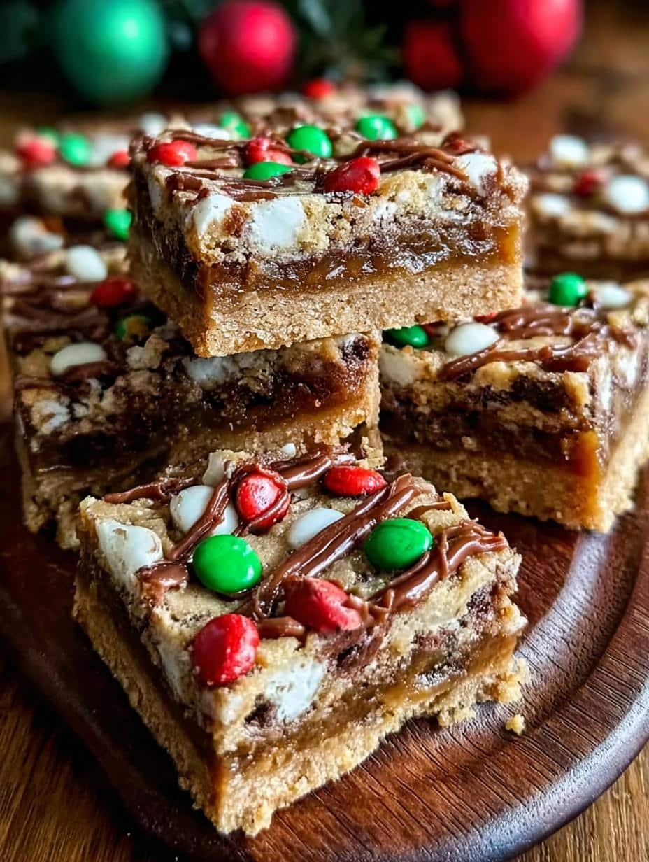 Merry Christmas Cookie Bars: 10 Min Prep - Christmas Cookie Bars - additional detail