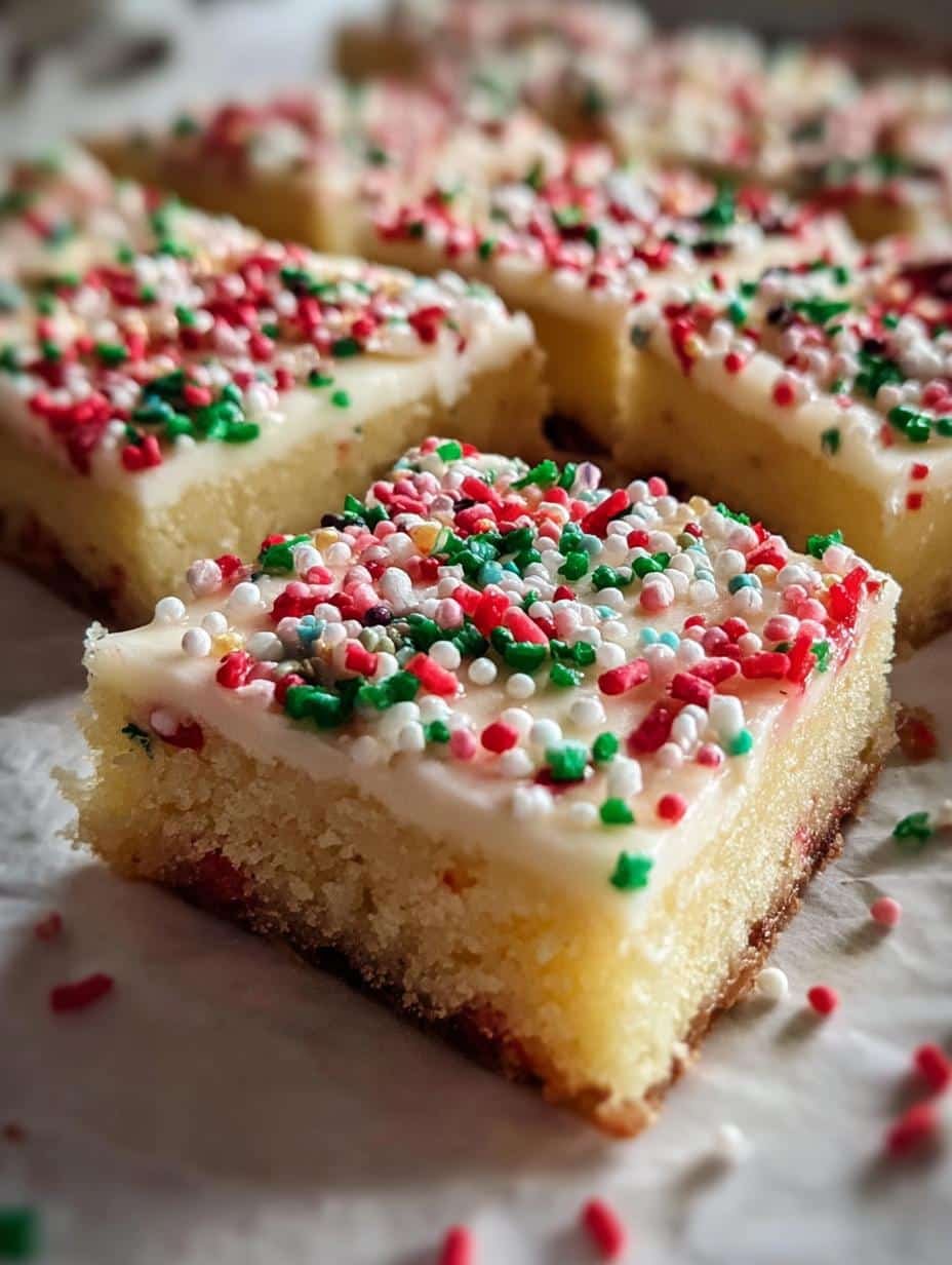 Perfect Christmas Sugar Cookie Bars 1-2-3 - Christmas Sugar Cookie Bars - main visual representation