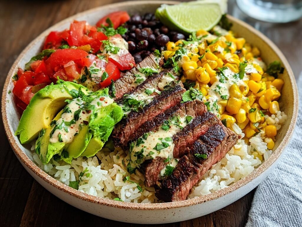 Cilantro Lime Steak Bowls