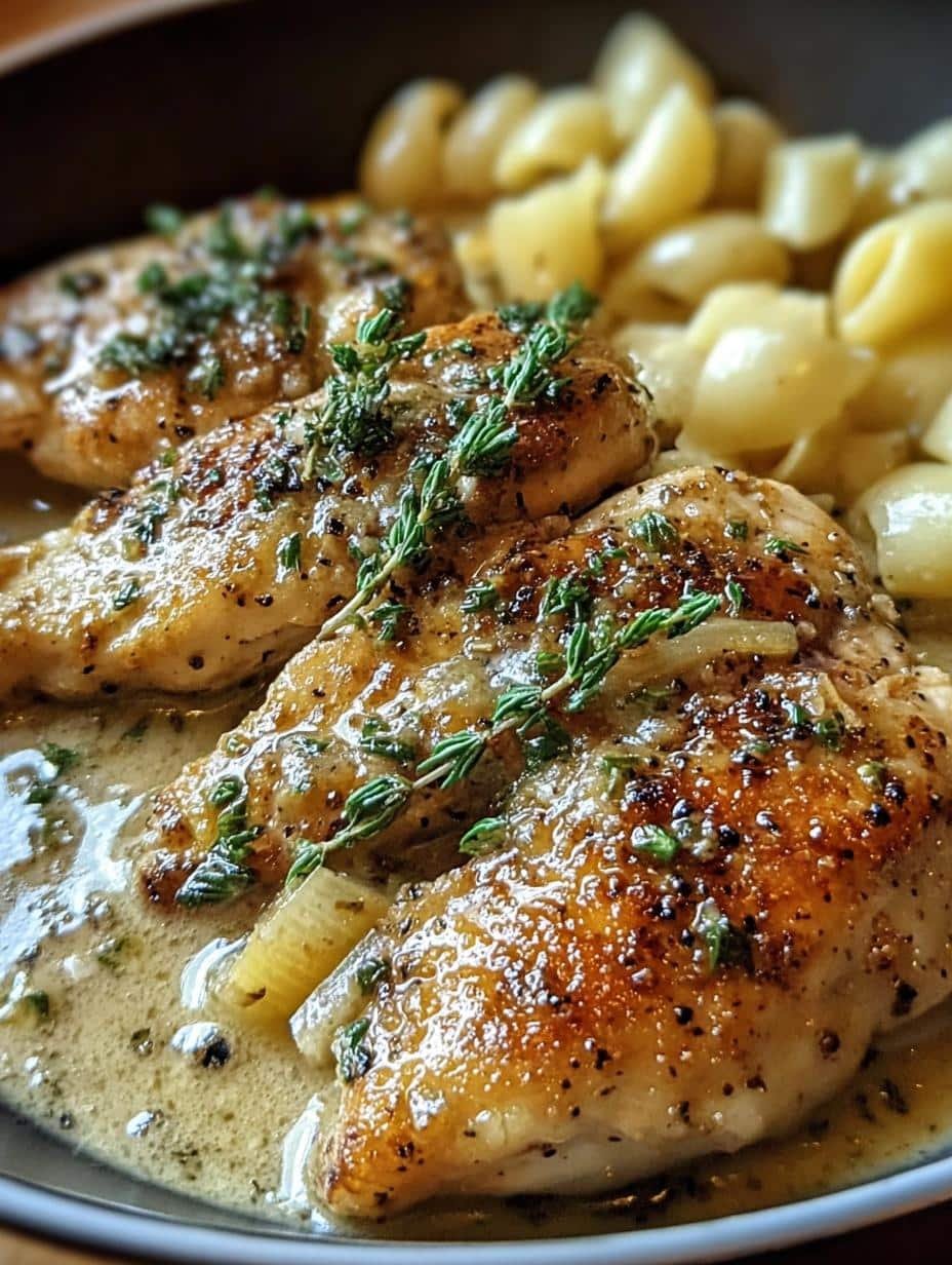 Amazing Creamy Cacio Pepe Chicken in 15 Minutes - Creamy Cacio Pepe Chicken - main visual representation