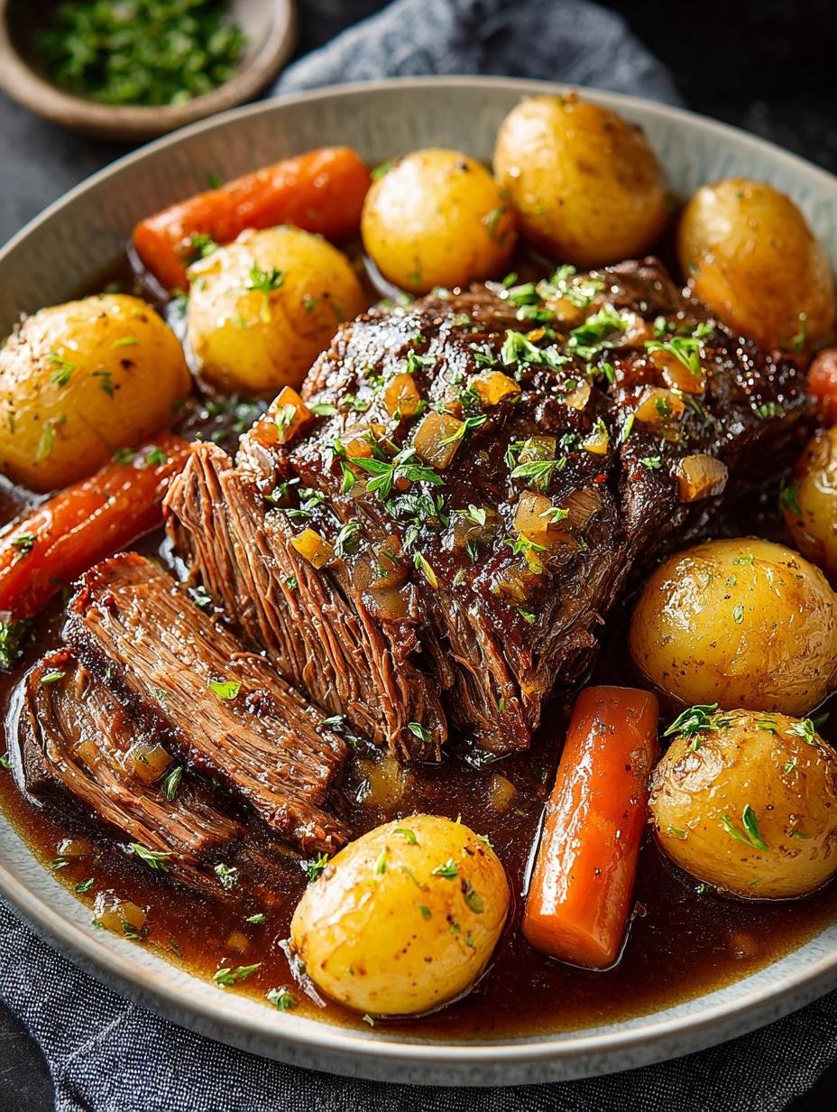 Crock Pot Pot Roast: 8 Hours to Tender Perfection - Crock Pot Pot Roast - main visual representation