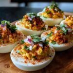 Elote Deviled Eggs Chipotle