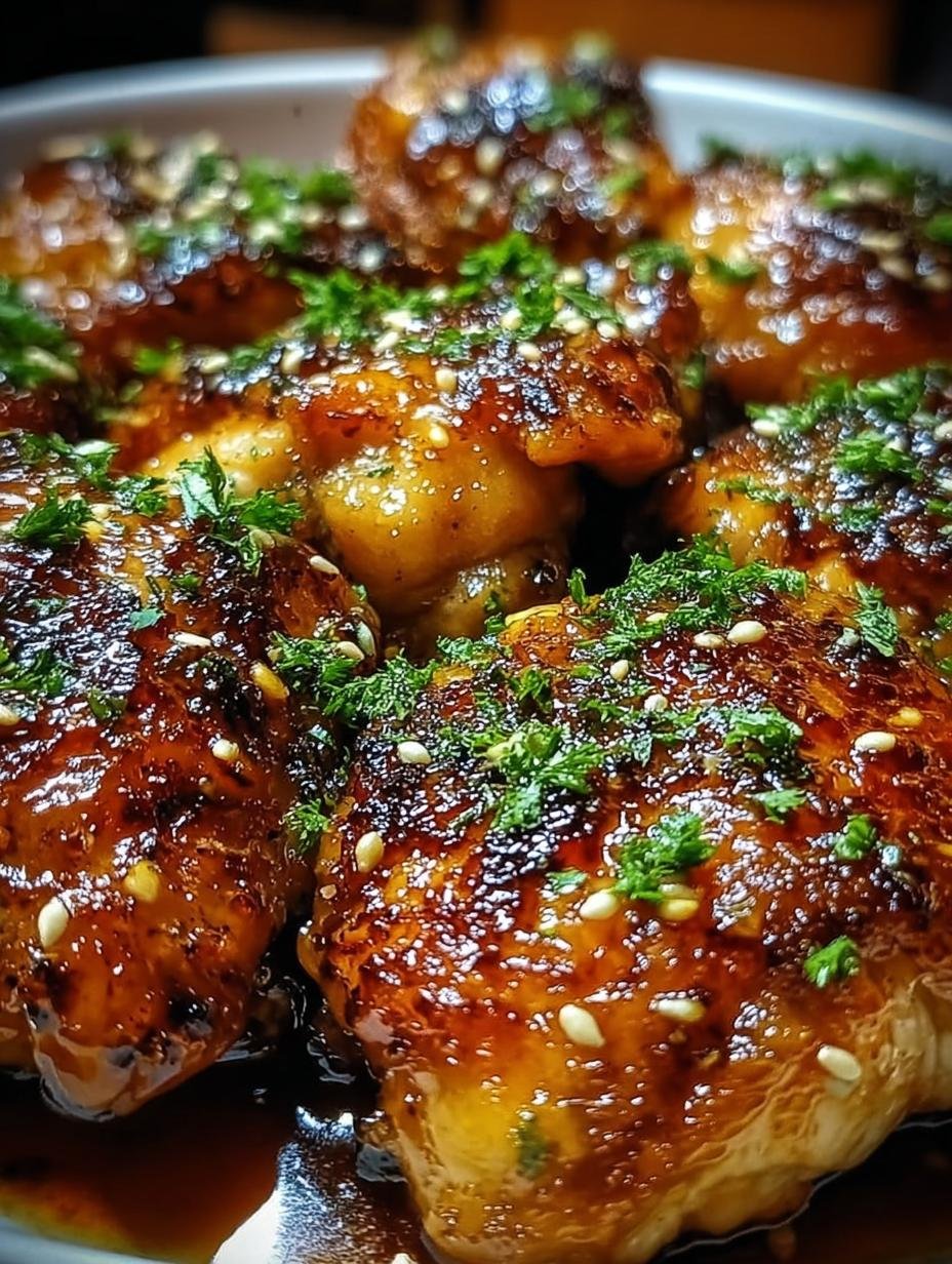 Honey Garlic Chicken Thighs