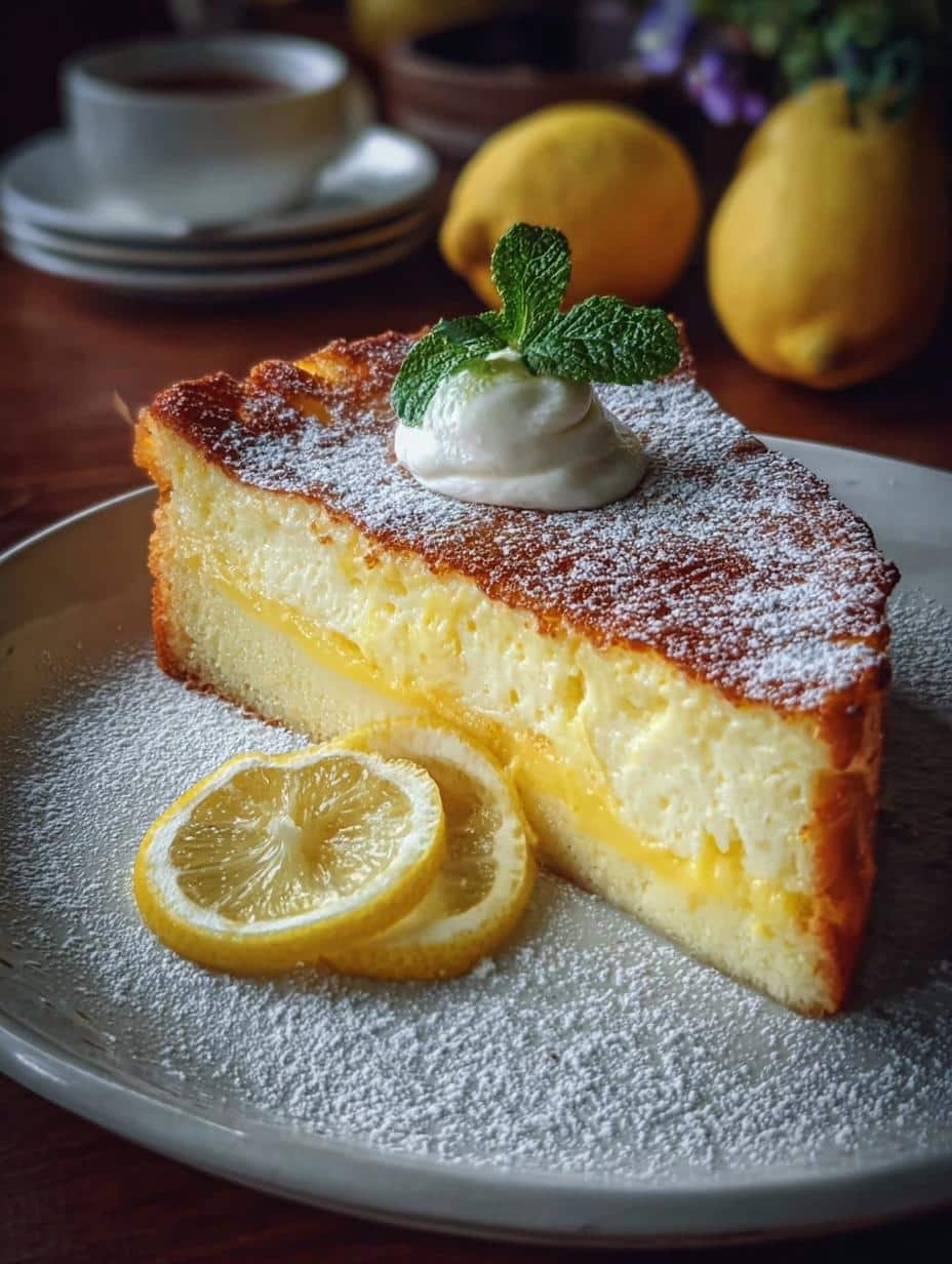Divine Lemon Custard Cake: 1 Amazing Recipe - Lemon Custard Cake - additional detail
