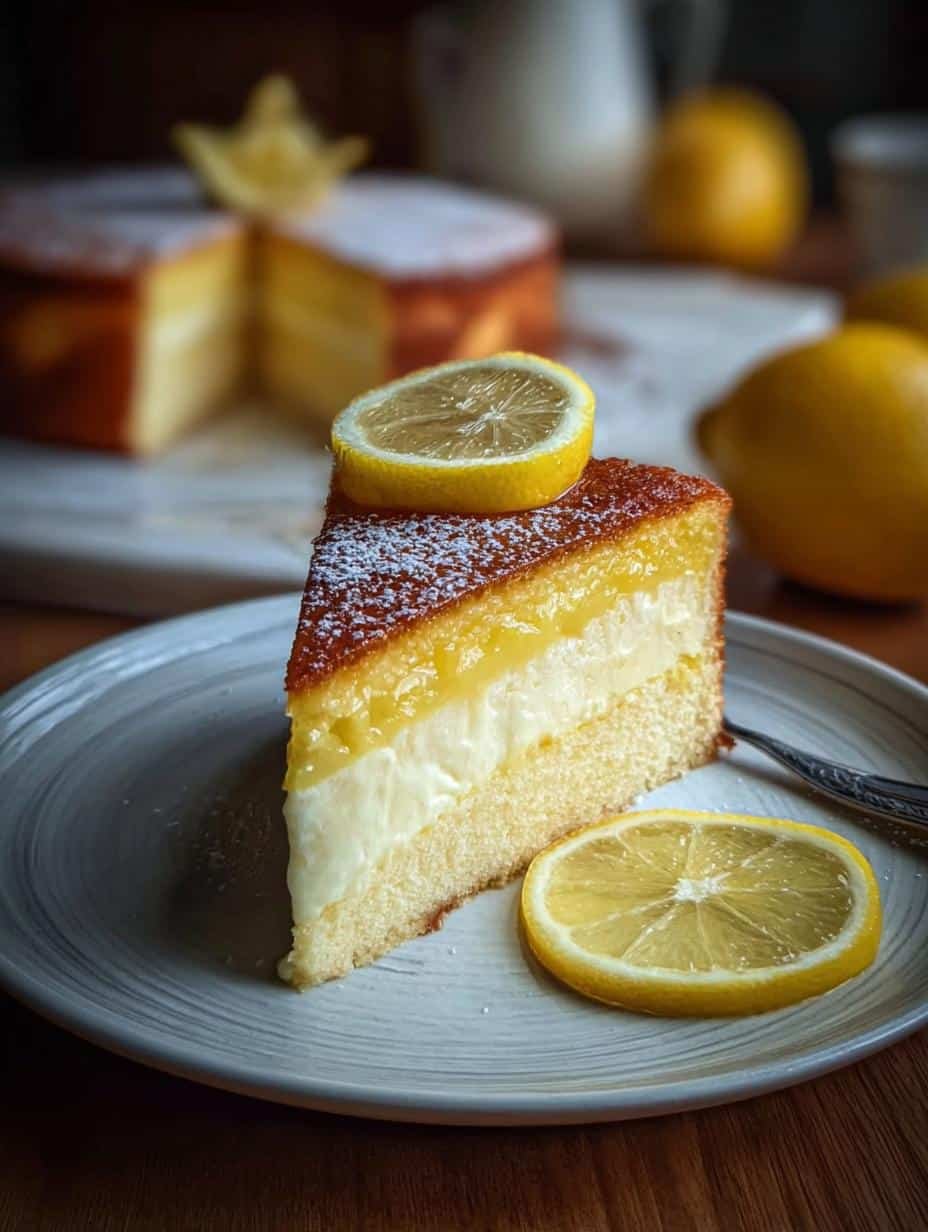 Divine Lemon Custard Cake: 1 Amazing Recipe - Lemon Custard Cake - additional detail