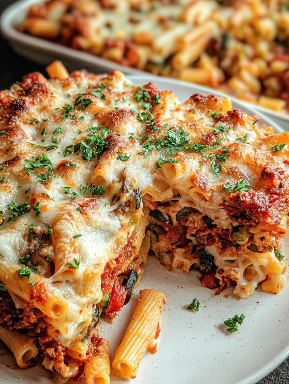 Loaded Veggie Baked Ziti: Simply Delicious Dinner - Loaded Veggie Baked Ziti - main visual representation